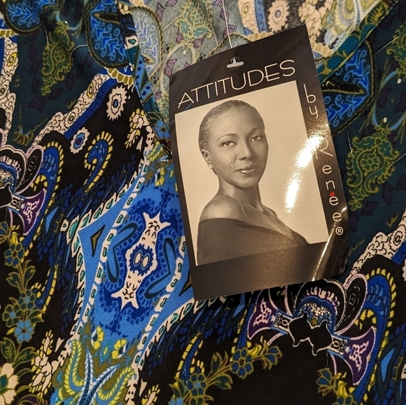 NWT Attitudes by renee Nice Tunic size L - Picture 7 of 10